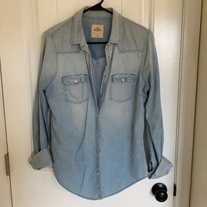 Hollister Chambray Jean Shirt